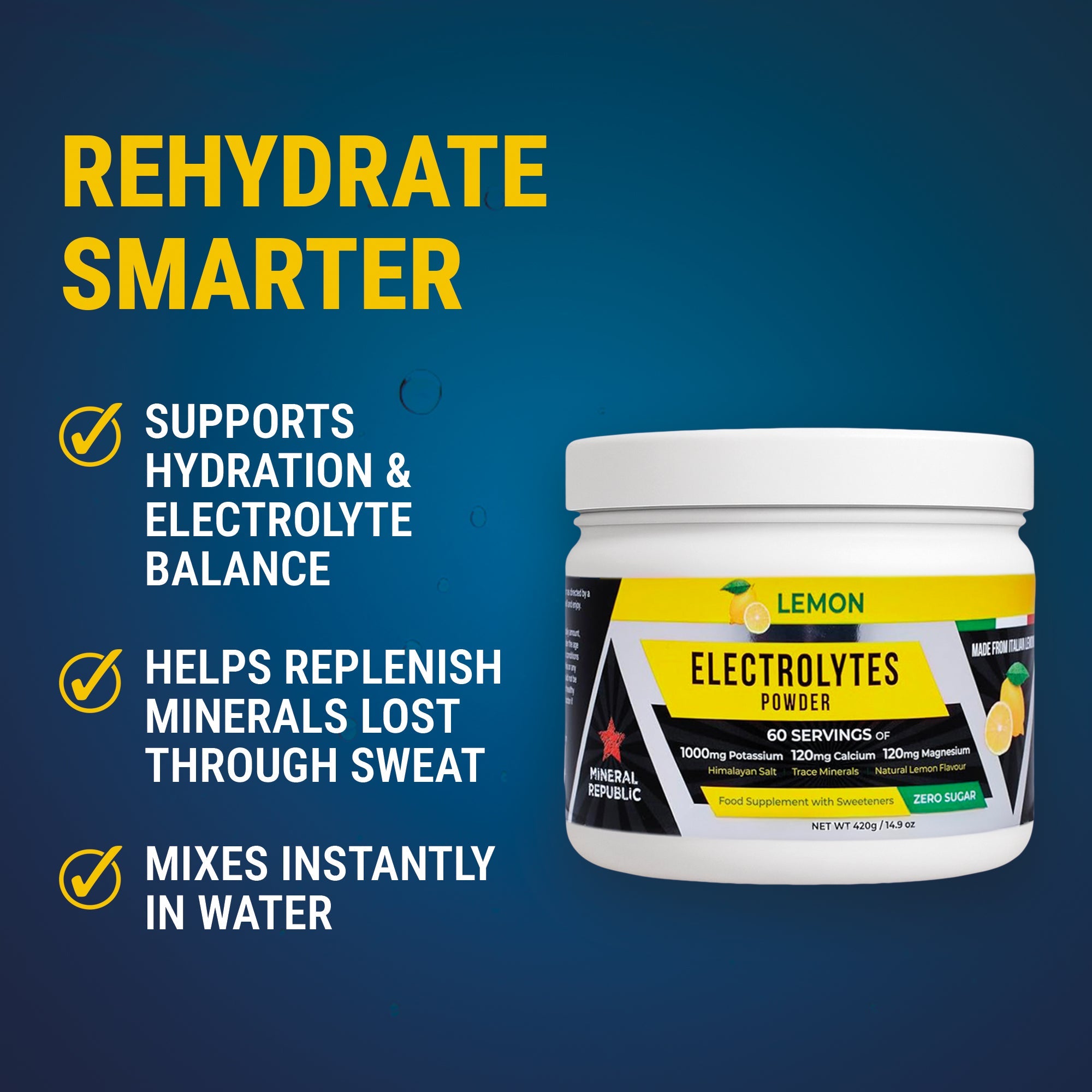 Superblend Electrolyte Powder – Lemon