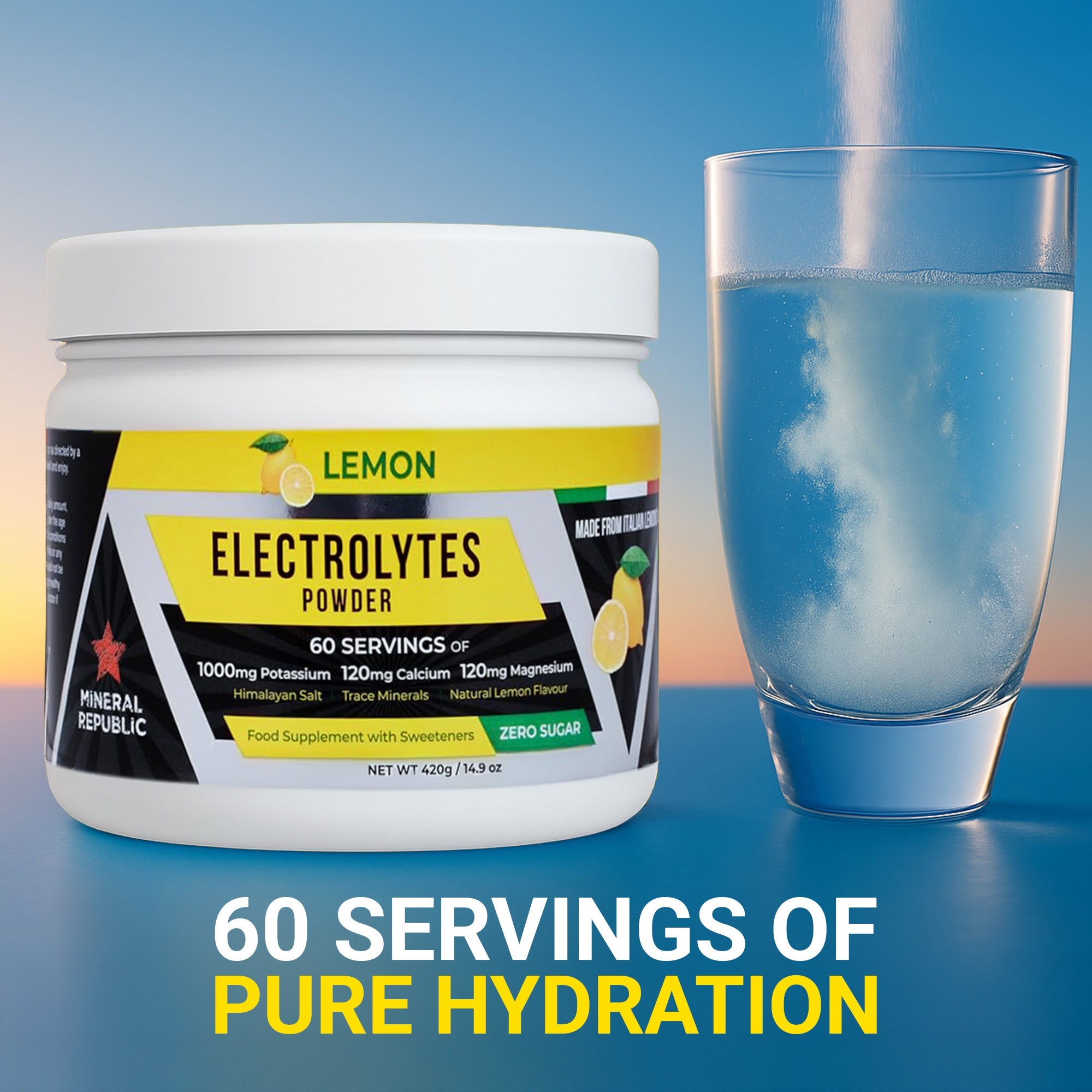 Superblend Electrolyte Powder – Lemon