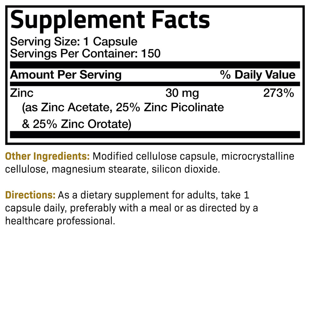 Futurebiotics Zinc Triple Action 30mg