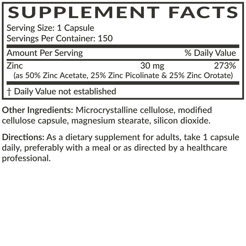 Futurebiotics Zinc Triple Action 30mg
