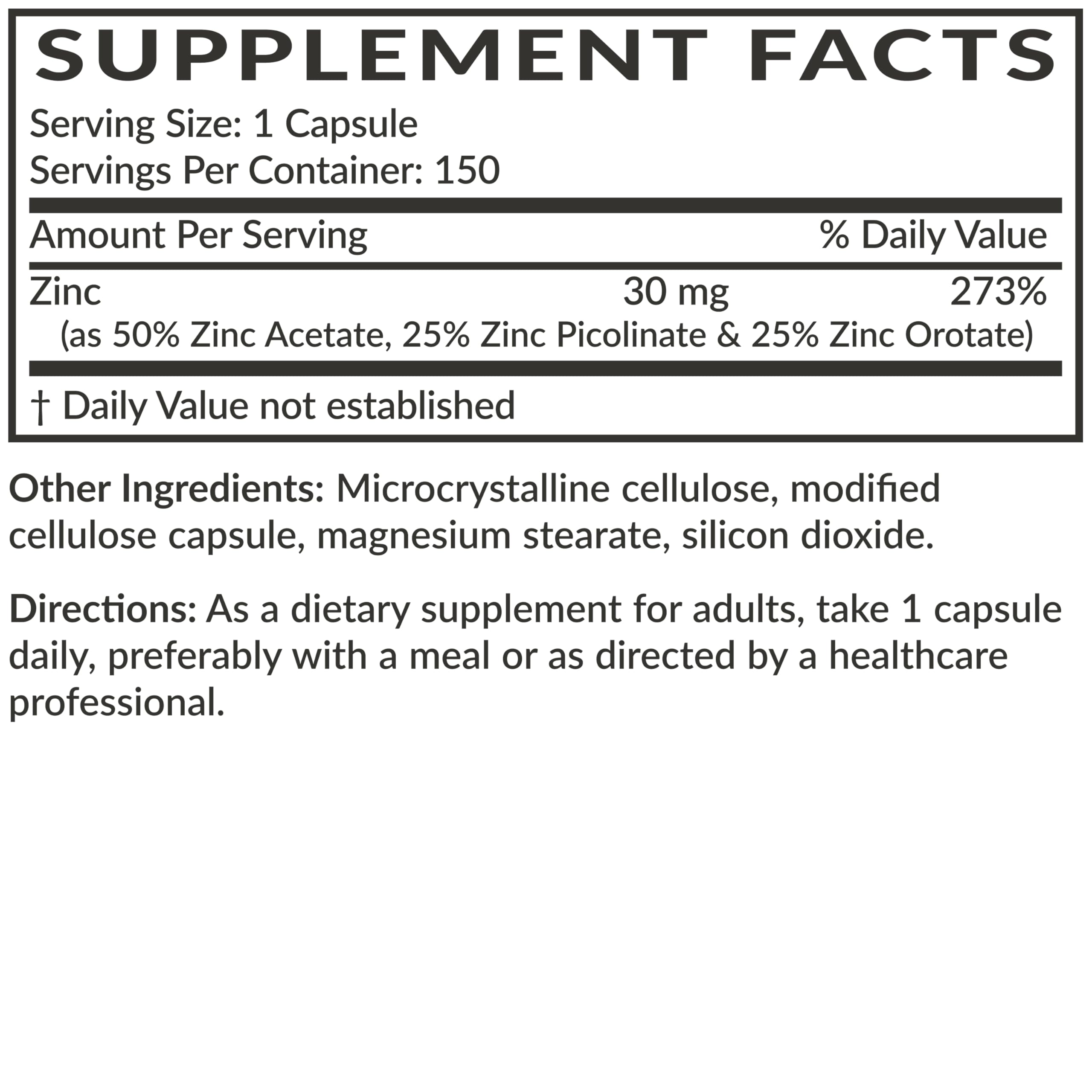 Futurebiotics Zinc Triple Action 30mg