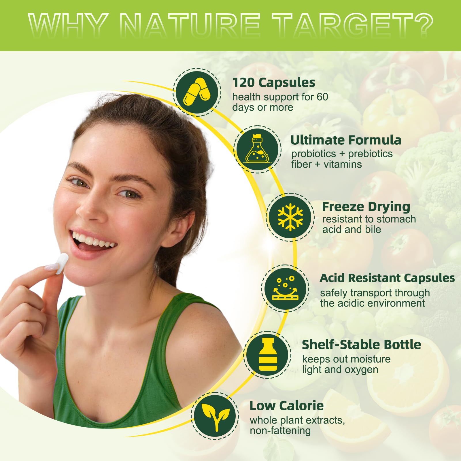 Nature Target Prebiotic Fibre + Probiotics