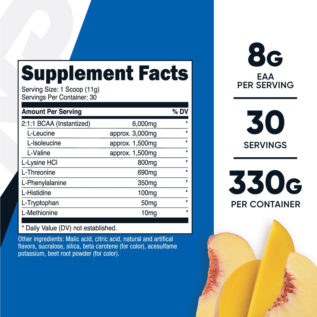 Nutricost EAA Powder – Peach Mango