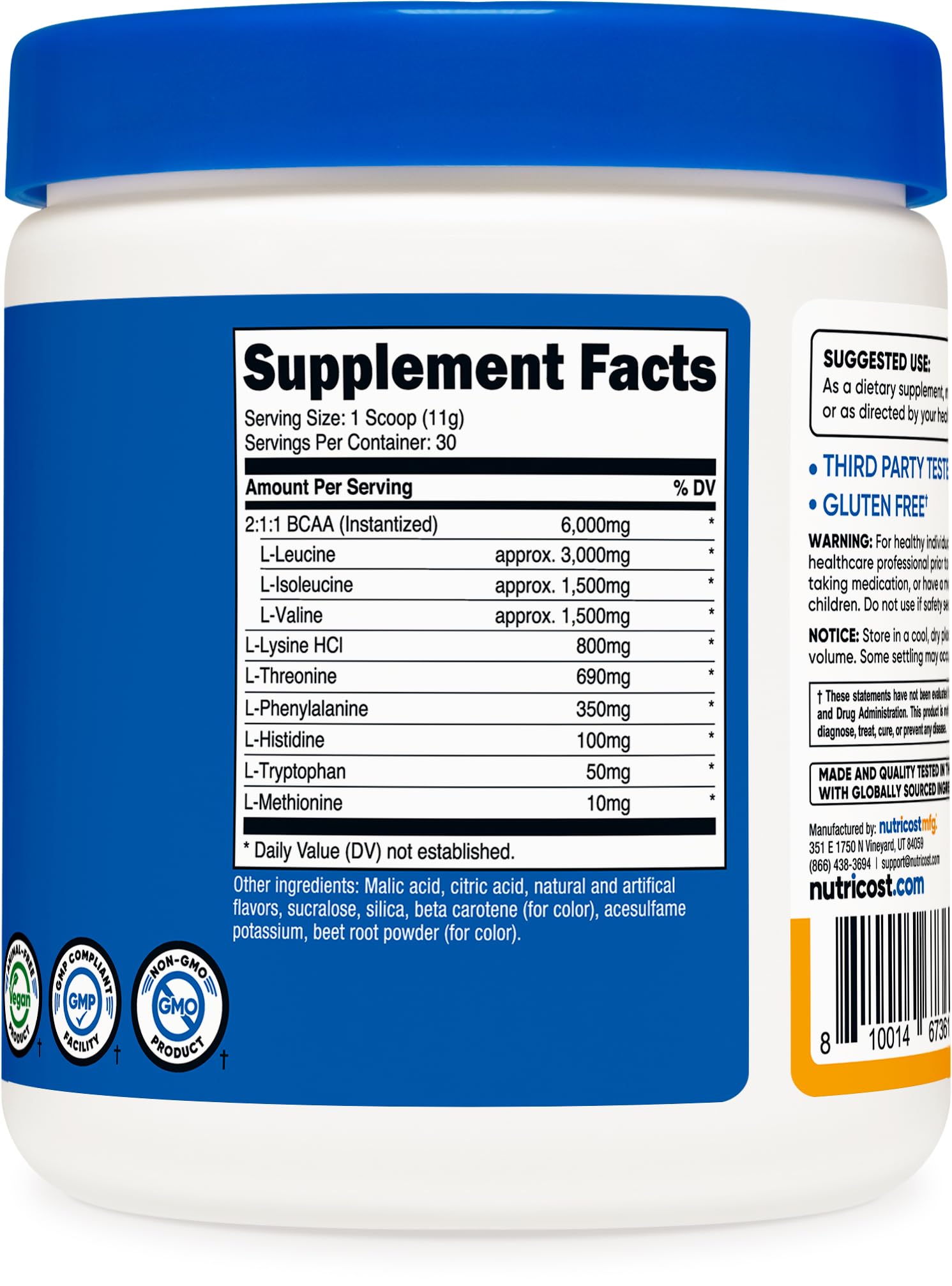 Nutricost EAA Powder – Peach Mango